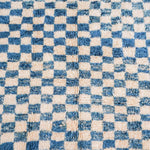 Blue Checkered Rug - Berber Handicraft