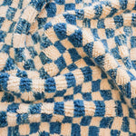 Blue Checkered Rug - Berber Handicraft