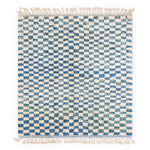 Blue Checkered Rug - Berber Handicraft