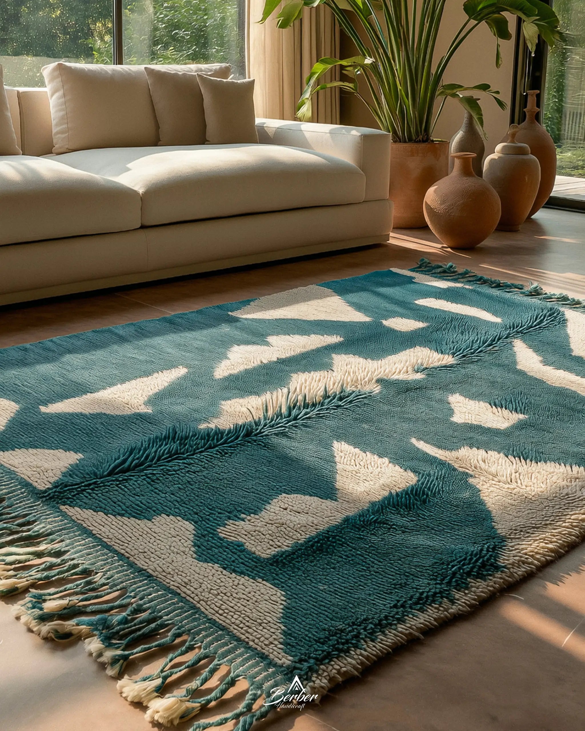 Blue Handmade Rug