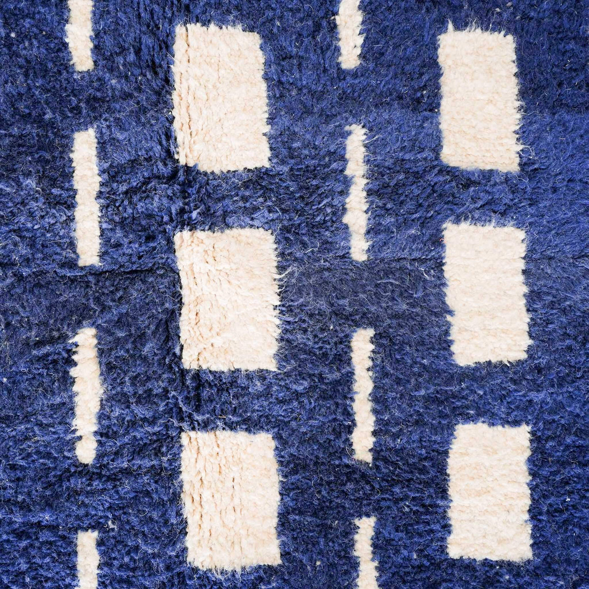 Blue Handwoven Rug - Berber Handicraft