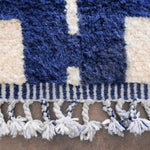 Blue Handwoven Rug - Berber Handicraft