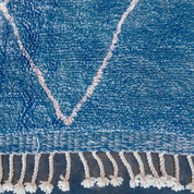 Blue Treillis Rug-Berber Handicraft
