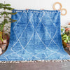 Blue Treillis Rug - Berber Handicraft