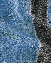 Blue Woven Rug-Berber Handicraft