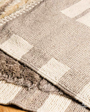 Bohemian Moroccan Rug 3 X 5 Ft | 90 X 150 Cm / With Tassels / Short (0.4” / 1 cm)