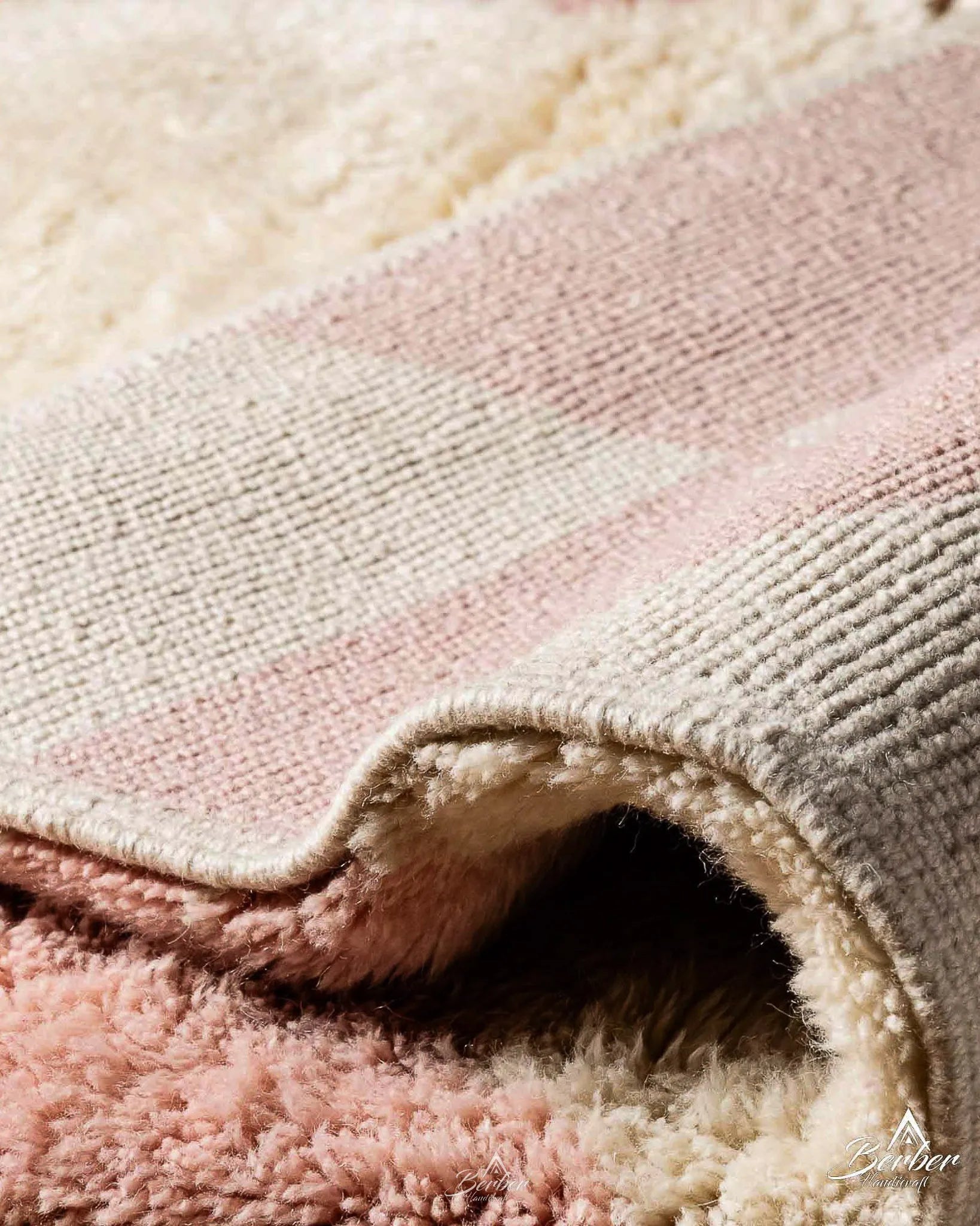 Bohemian Pink Rug 3 X 5 Ft | 90 X 150 Cm / With Tassels / Short (0.4” / 1 cm)