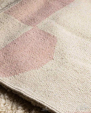 Bohemian Pink Rug 3 X 5 Ft | 90 X 150 Cm / With Tassels / Short (0.4” / 1 cm)