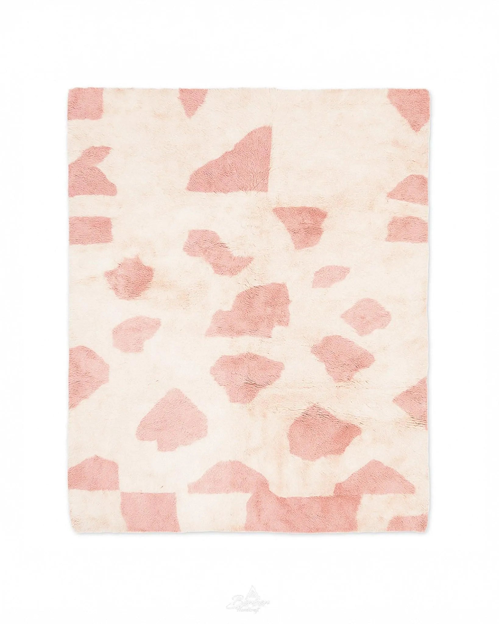 Bohemian Pink Rug 3 X 5 Ft | 90 X 150 Cm / With Tassels / Short (0.4” / 1 cm)