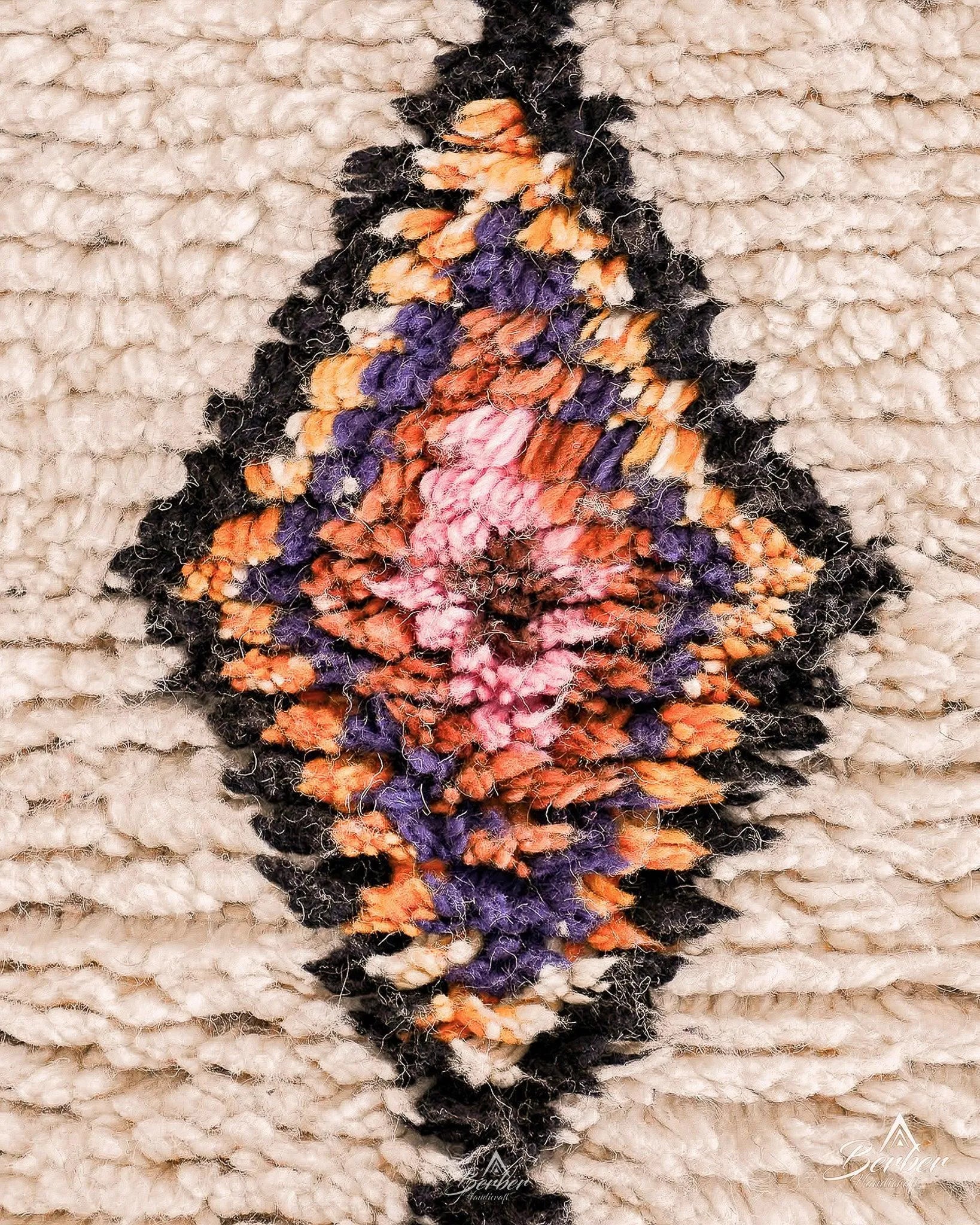 Bohemian Runner 2 X 6 Ft | 60 X 180 Cm / With Tassels / Short (0.4” / 1 cm)