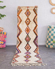 Bohemian Runner 2 X 6 Ft | 60 X 180 Cm / With Tassels / Short (0.4” / 1 cm)