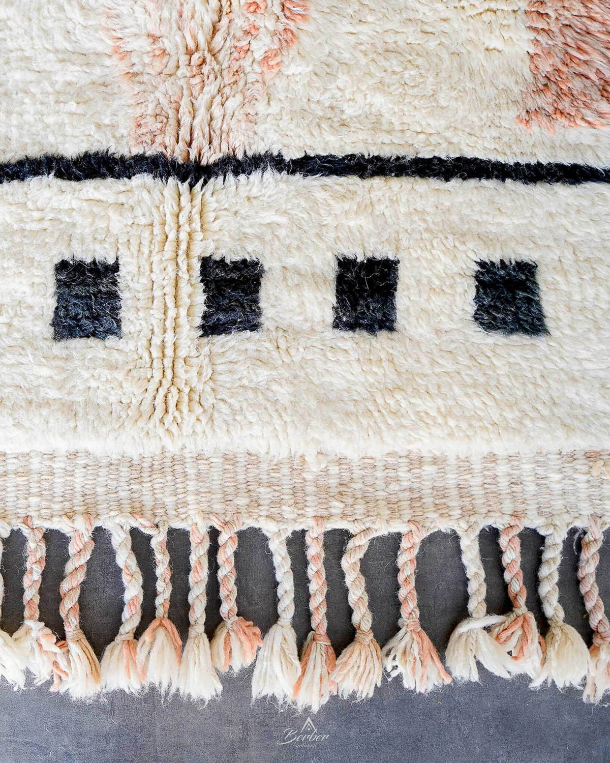 Brown Boho Wool Rug