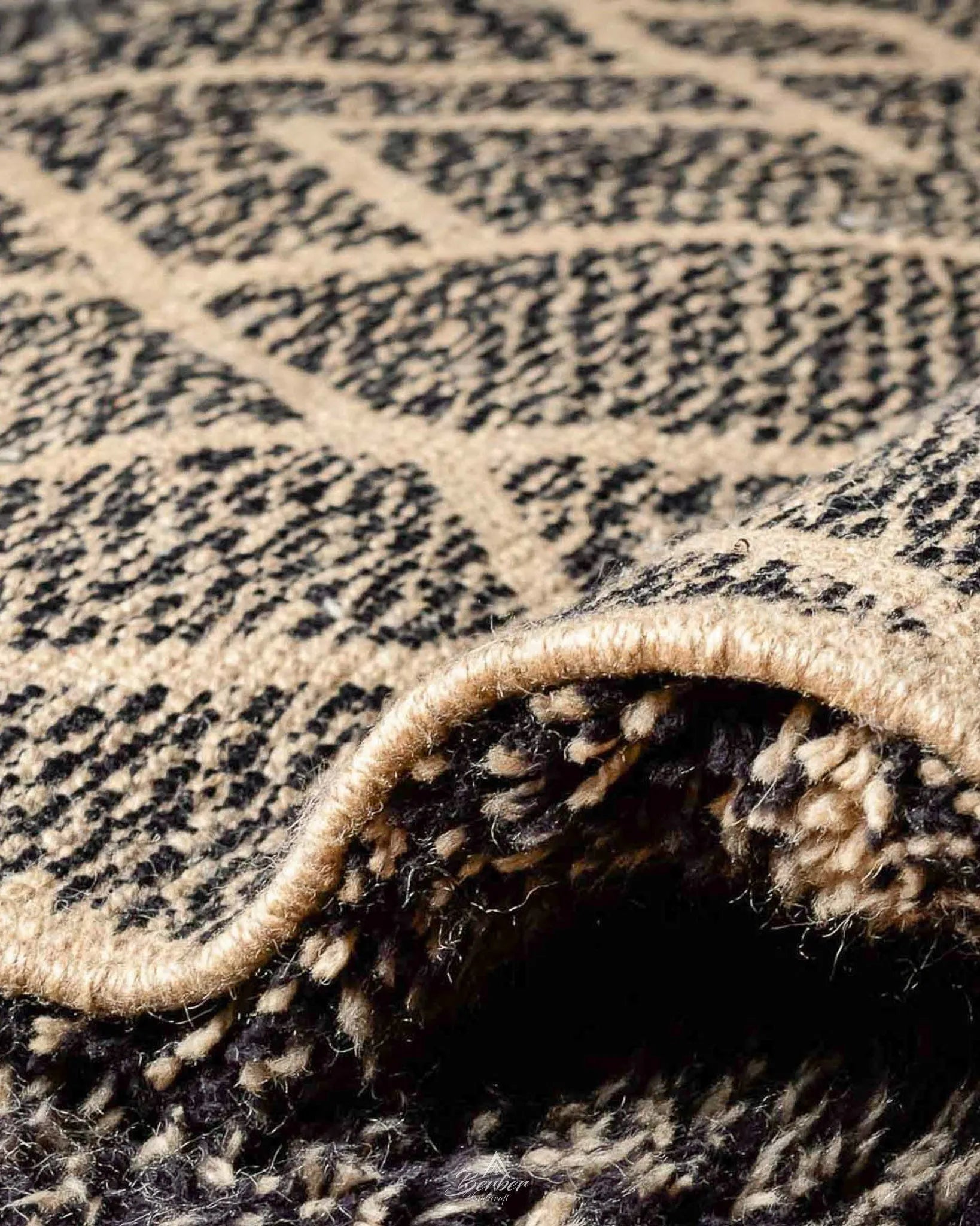 Bold Berber Rug 3 X 5 Ft | 90 X 150 Cm / With Tassels / Short (0.4” / 1 cm)