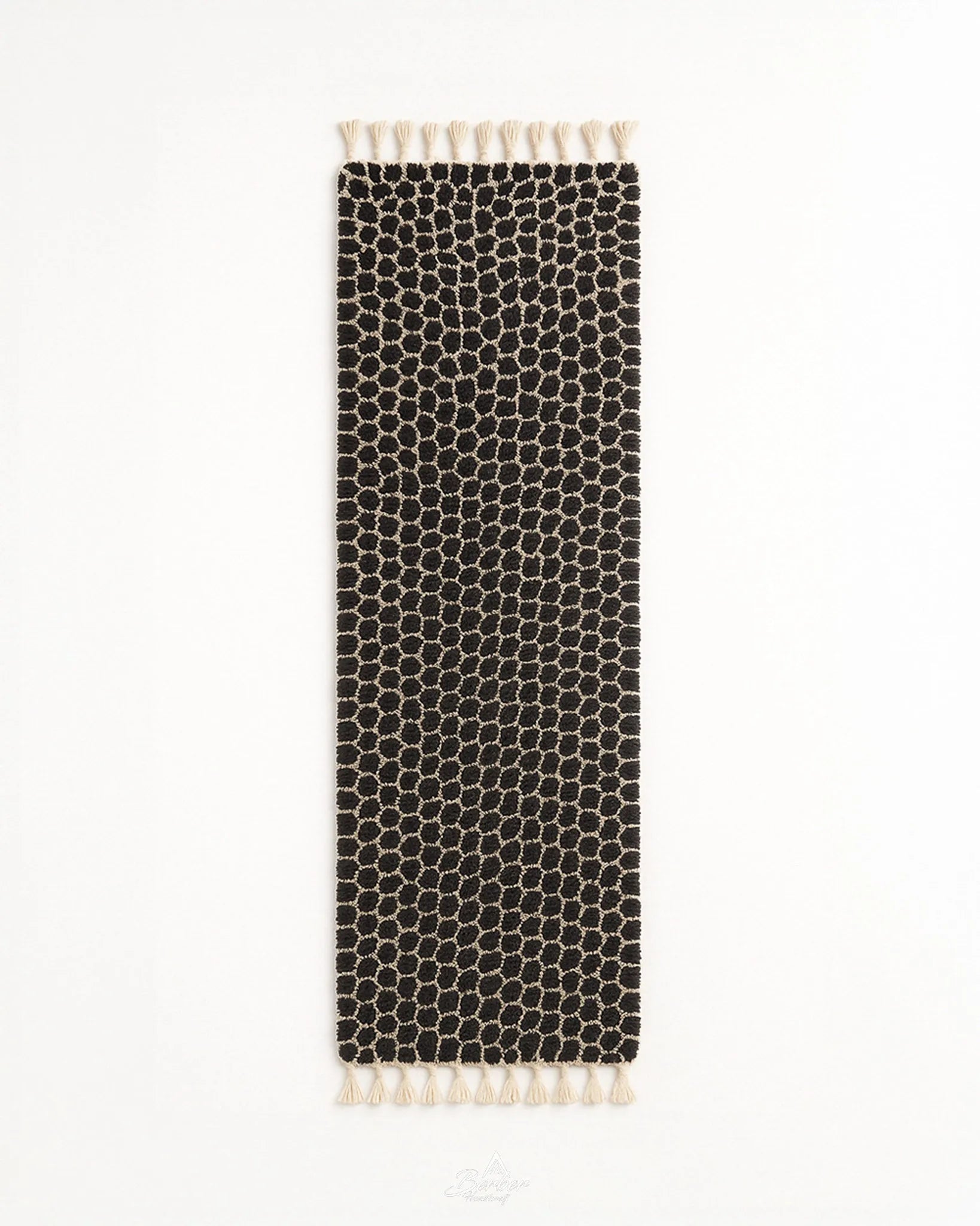 Bold Runner Rug 2 X 6 Ft | 60 X 180 Cm / With Tassels / Short (0.4” / 1 cm)