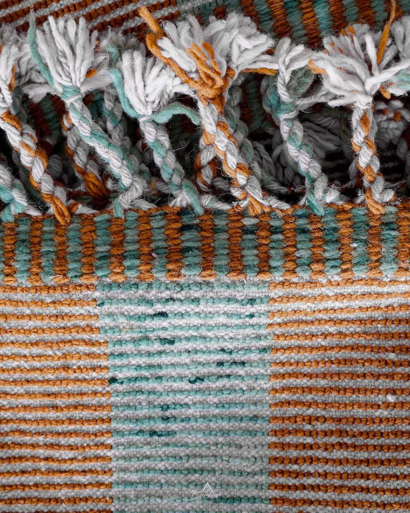 Boujaad Carpet 3 X 5 Ft | 90 X 150 Cm / With Tassels / Short (0.4” / 1 cm)