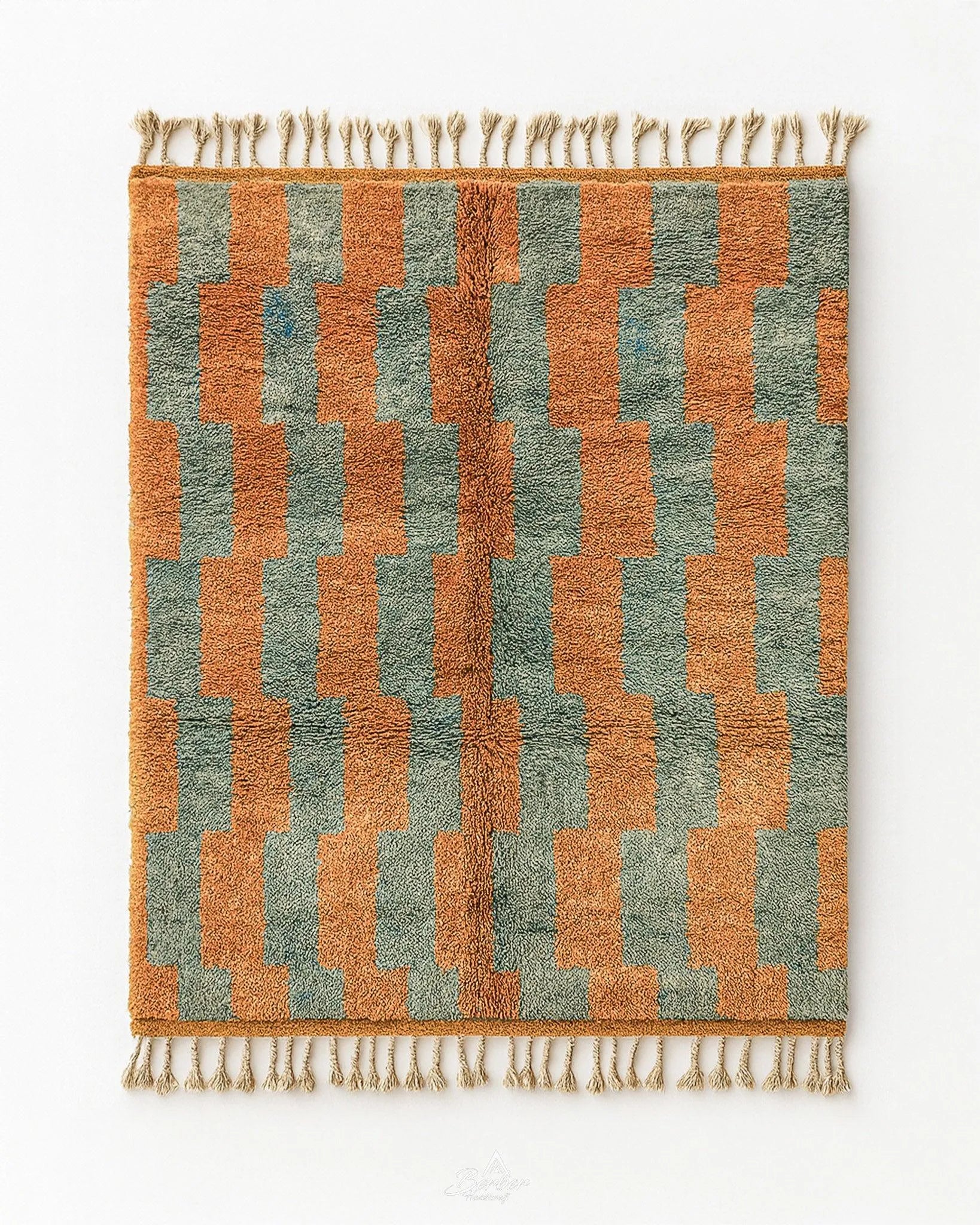 Boujaad Carpet 3 X 5 Ft | 90 X 150 Cm / With Tassels / Short (0.4” / 1 cm)