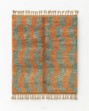 Boujaad Carpet 3 X 5 Ft | 90 X 150 Cm / With Tassels / Short (0.4” / 1 cm)