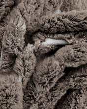 Brown Beni Ourain Carpet 3 X 5 Ft | 90 X 150 Cm / With Tassels / Short (0.4” / 1 cm)