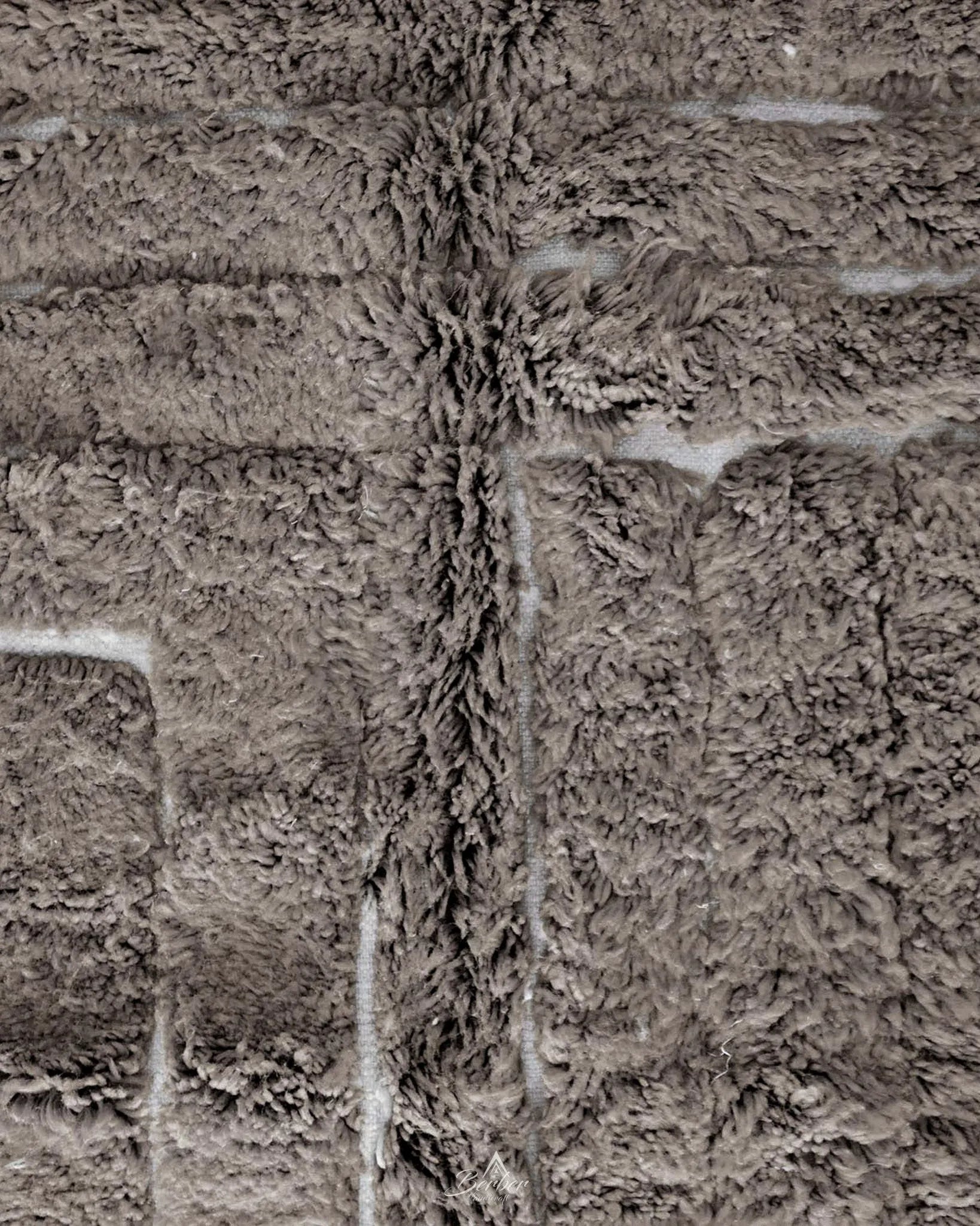 Brown Beni Ourain Carpet-Berber Handicraft