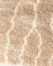 Brown Beni Ourain Rug 3 X 5 Ft | 90 X 150 Cm / With Tassels / Short (0.4” / 1 cm)