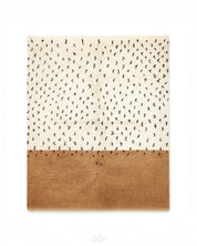 Brown Boho Moroccan Rug 3 X 5 Ft | 90 X 150 Cm / With Tassels / Short (0.4” / 1 cm)