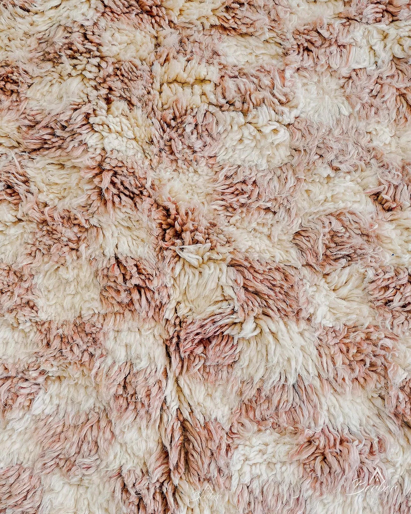 Brown Checkered Rug 3 X 5 Ft | 90 X 150 Cm / With Tassels / Short (0.4” / 1 cm)