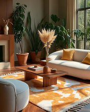 Brown Handmade Rug 3 X 5 Ft | 90 X 150 Cm / With Tassels / Short (0.4” / 1 cm)