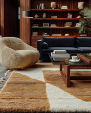 Brown Handwoven Rug 3 X 5 Ft | 90 X 150 Cm / With Tassels / Short (0.4” / 1 cm)
