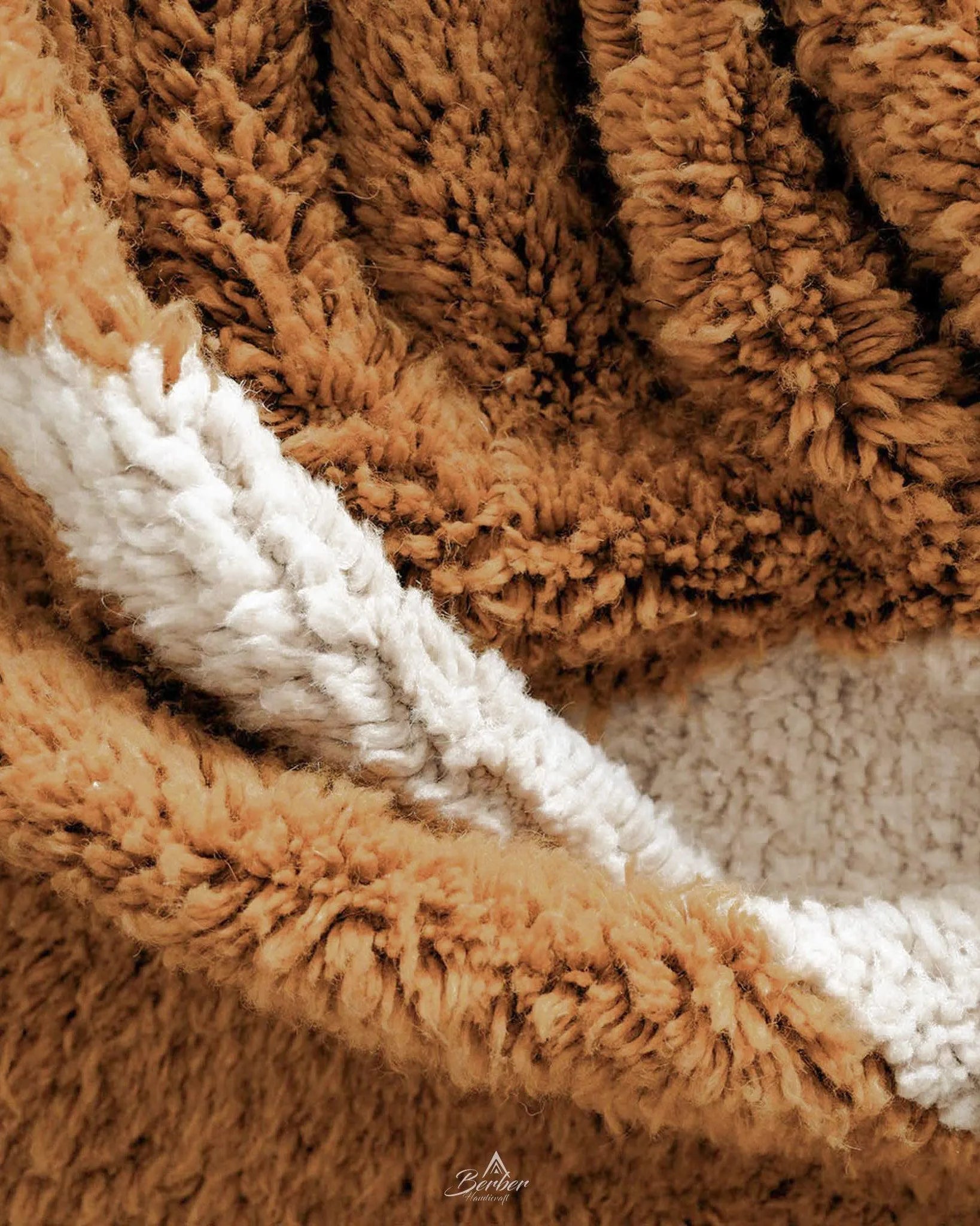 Brown Handwoven Rug 3 X 5 Ft | 90 X 150 Cm / With Tassels / Short (0.4” / 1 cm)