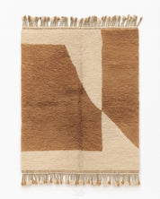 Brown Handwoven Rug 3 X 5 Ft | 90 X 150 Cm / With Tassels / Short (0.4” / 1 cm)