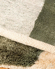 Brown Moroccan Area Rug 3 X 5 Ft | 90 X 150 Cm / With Tassels / Short (0.4” / 1 cm)