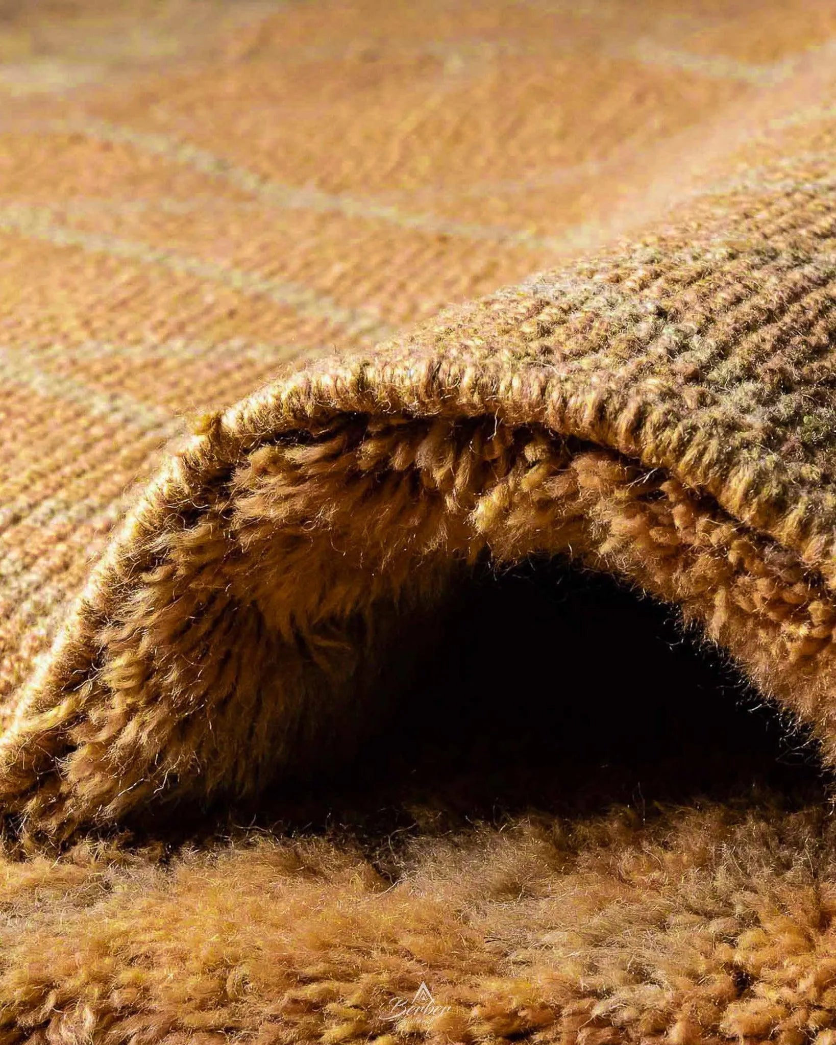 Brown Moroccan Carpet 3 X 5 Ft | 90 X 150 Cm / With Tassels / Short (0.4” / 1 cm)