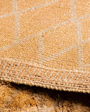 Brown Moroccan Carpet 3 X 5 Ft | 90 X 150 Cm / With Tassels / Short (0.4” / 1 cm)