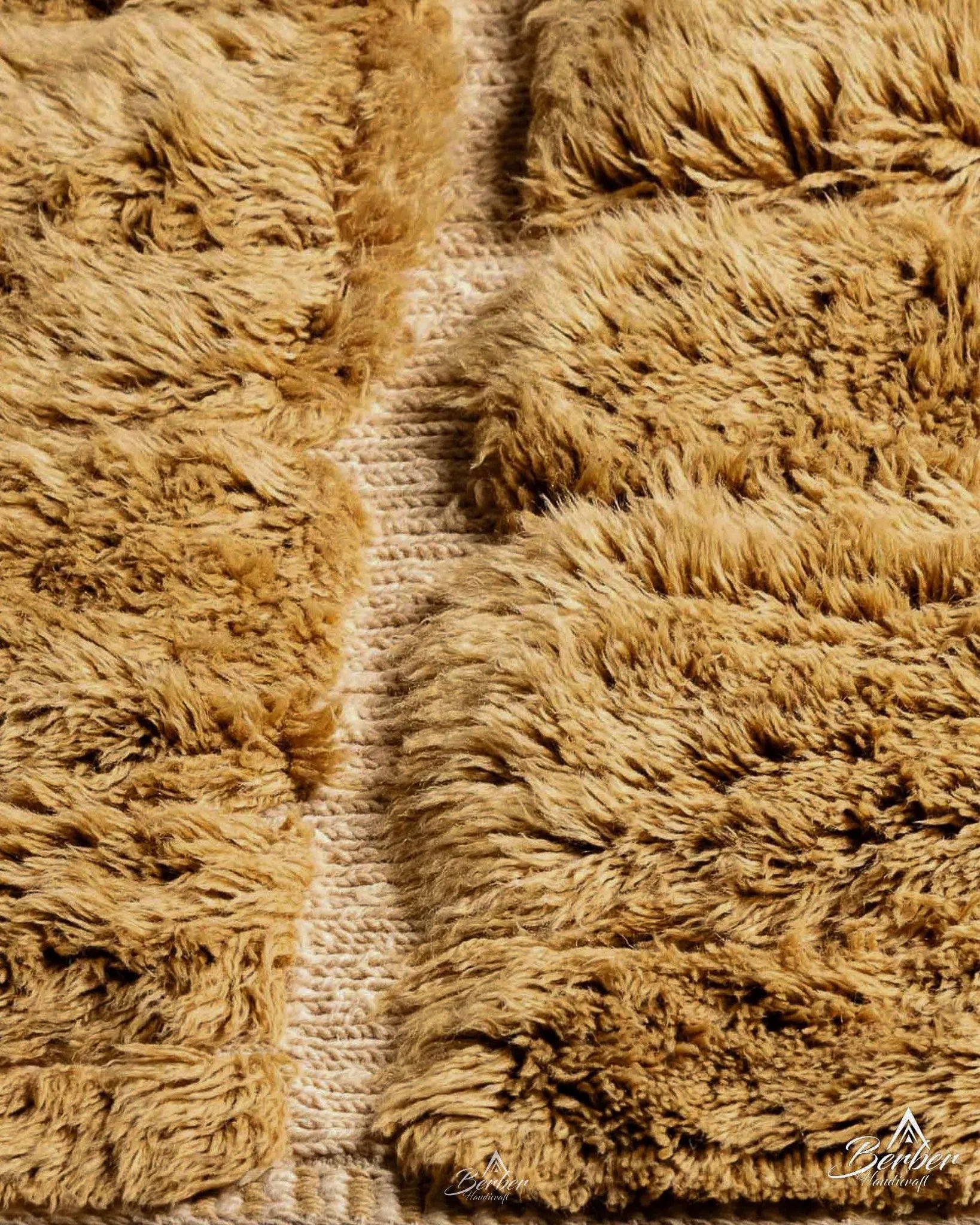 Brown Morrocan Area Rug 3 X 5 Ft | 90 X 150 Cm / With Tassels / Short (0.4” / 1 cm)