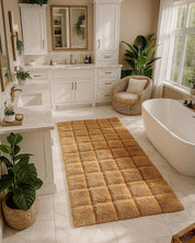 Brown Morrocan Area Rug 3 X 5 Ft | 90 X 150 Cm / With Tassels / Short (0.4” / 1 cm)