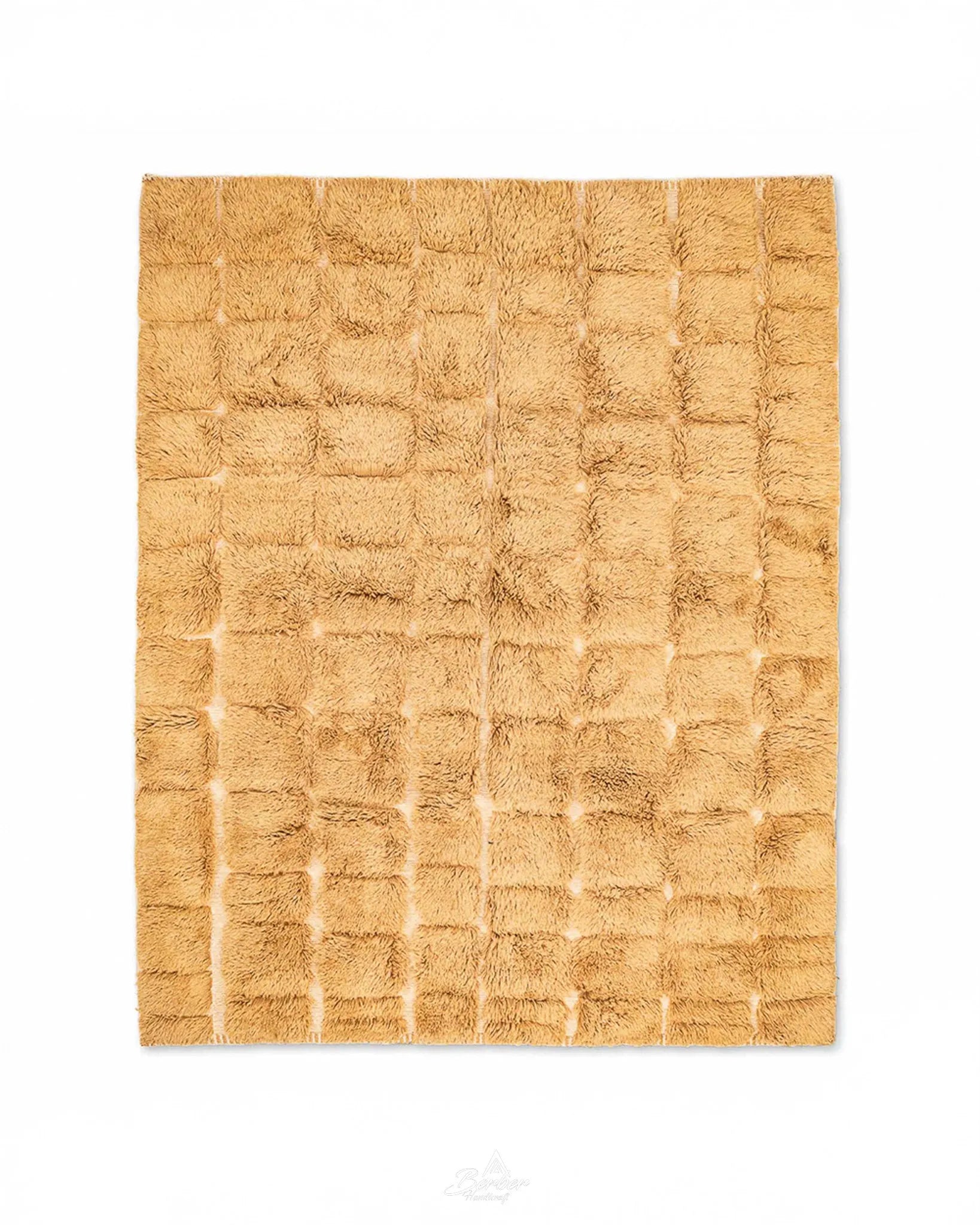 Brown Morrocan Area Rug 3 X 5 Ft | 90 X 150 Cm / With Tassels / Short (0.4” / 1 cm)