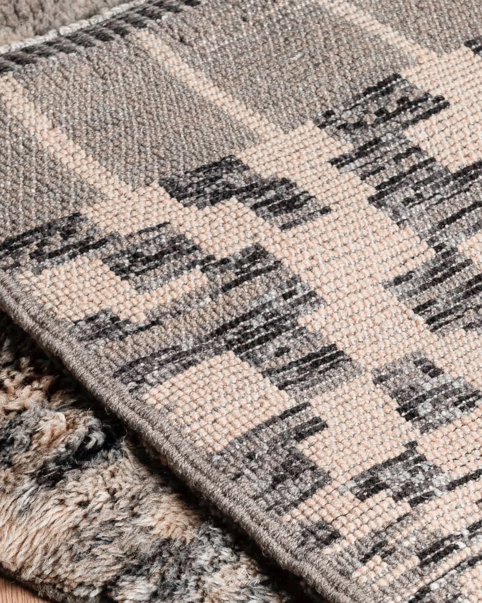Brown Runner Rug 3 X 5 Ft | 90 X 150 Cm / With Tassels / Short (0.4” / 1 cm)