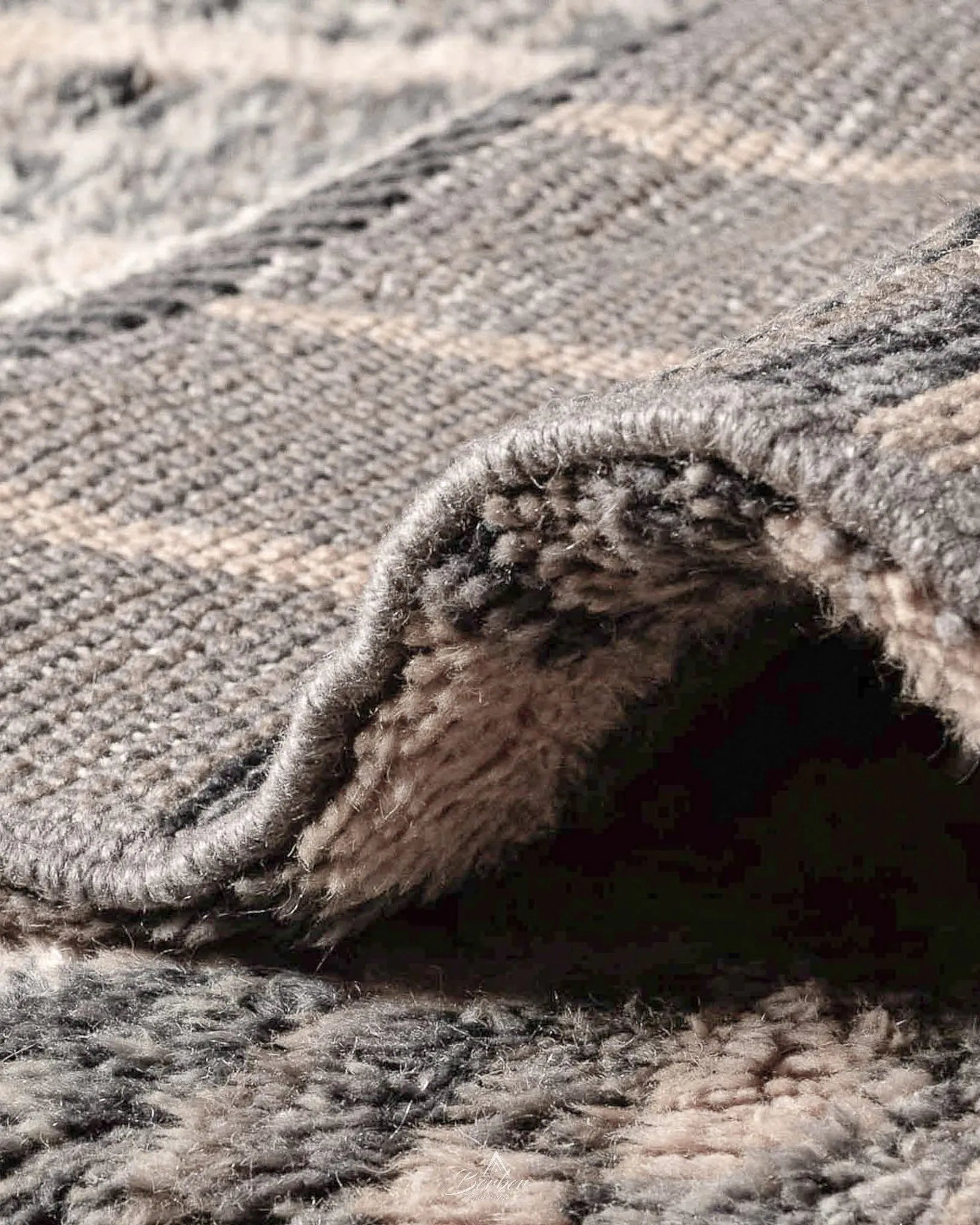 Brown Runner Rug 3 X 5 Ft | 90 X 150 Cm / With Tassels / Short (0.4” / 1 cm)