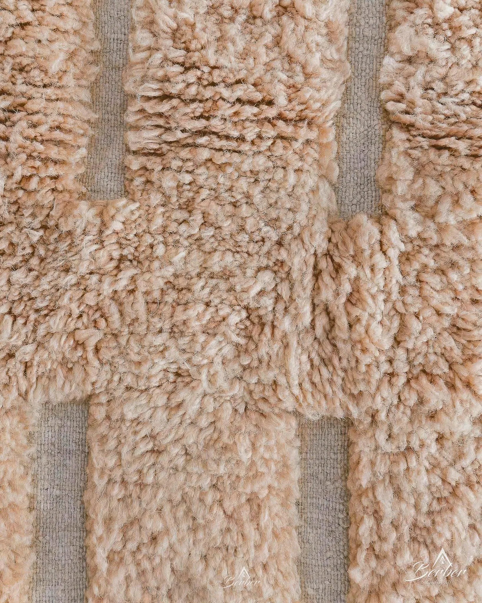 Brown Wool Rug 3 X 5 Ft | 90 X 150 Cm / With Tassels / Short (0.4” / 1 cm)