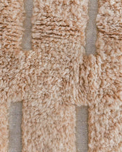 Brown Wool Rug 3 X 5 Ft | 90 X 150 Cm / With Tassels / Short (0.4” / 1 cm)