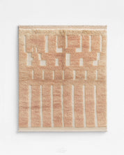 Brown Wool Rug 3 X 5 Ft | 90 X 150 Cm / With Tassels / Short (0.4” / 1 cm)