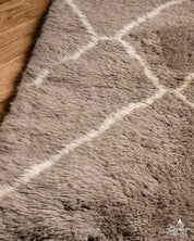 Brown Wool Runner Rug 2 X 6 Ft | 60 X 180 Cm / With Tassels / Short (0.4” / 1 cm)