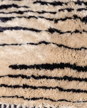 Brown and Black Striped Rug 3 X 5 Ft | 90 X 150 Cm / With Tassels / Short (0.4” / 1 cm)