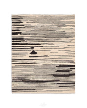 Brown and Black Striped Rug 3 X 5 Ft | 90 X 150 Cm / With Tassels / Short (0.4” / 1 cm)