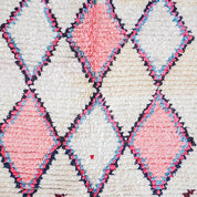 Pink Boucherouite rug-Berber Handicraft