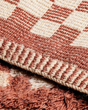 Checkered Custom Rug 3 X 5 Ft | 90 X 150 Cm / With Tassels / Short (0.4” / 1 cm)