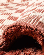 Checkered Custom Rug 3 X 5 Ft | 90 X 150 Cm / With Tassels / Short (0.4” / 1 cm)