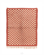 Checkered Custom Rug 3 X 5 Ft | 90 X 150 Cm / With Tassels / Short (0.4” / 1 cm)