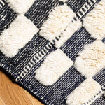 Checkered Wool Rug - Berber Handicraft