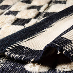 Checkered Wool Rug - Berber Handicraft